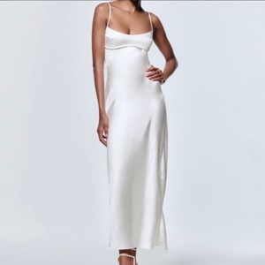 Zara Satin Effect cutout dress